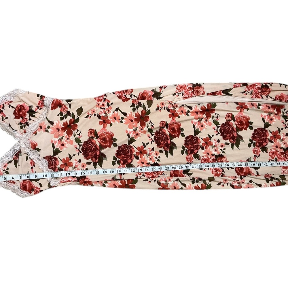Jessica Simpson floral lace trim maxi dress size S - Picture 7 of 7